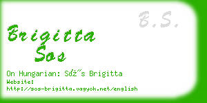 brigitta sos business card